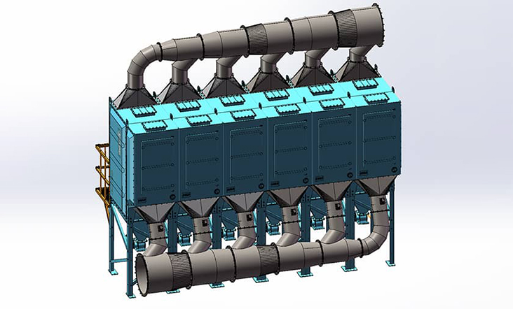 PTL Series - Down Flow Large Filter Cartridge Dust Collector