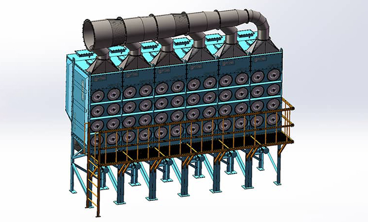 PTL Series - Down Flow Large Filter Cartridge Dust Collector