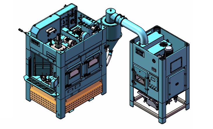 Intelligent rotary sandblasting machine PT-TF1200-9A