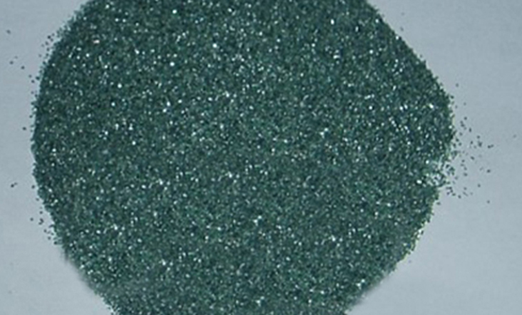 Sandblasted green silicon carbide