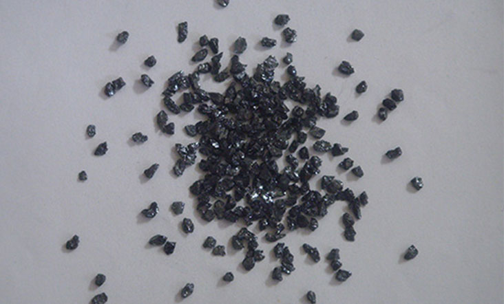 Sandblasted black silicon carbide