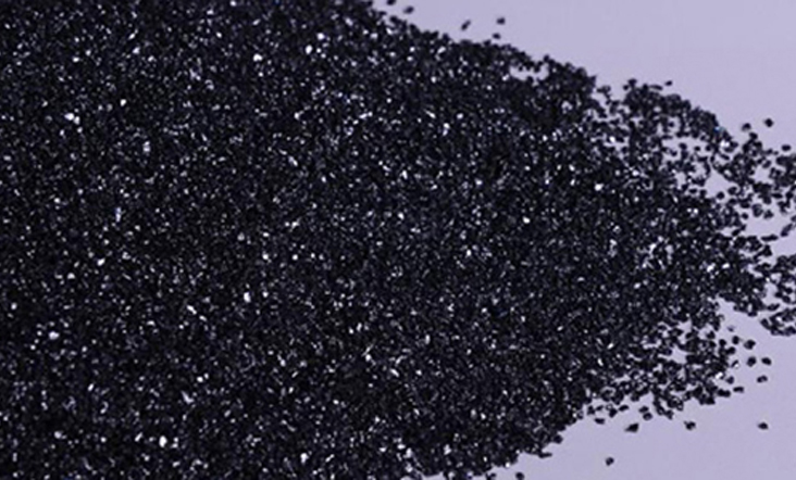 Sandblasted black silicon carbide