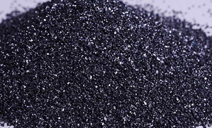 Sandblasted black silicon carbide