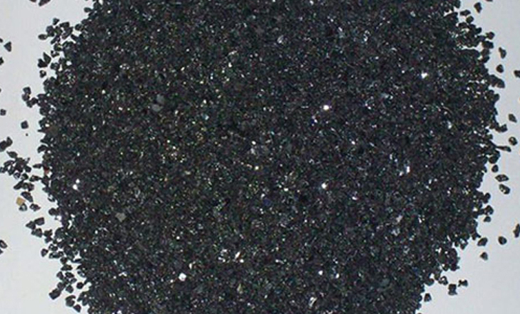 Sandblasted black silicon carbide